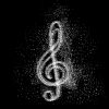 Music note Icon art background easy all editable